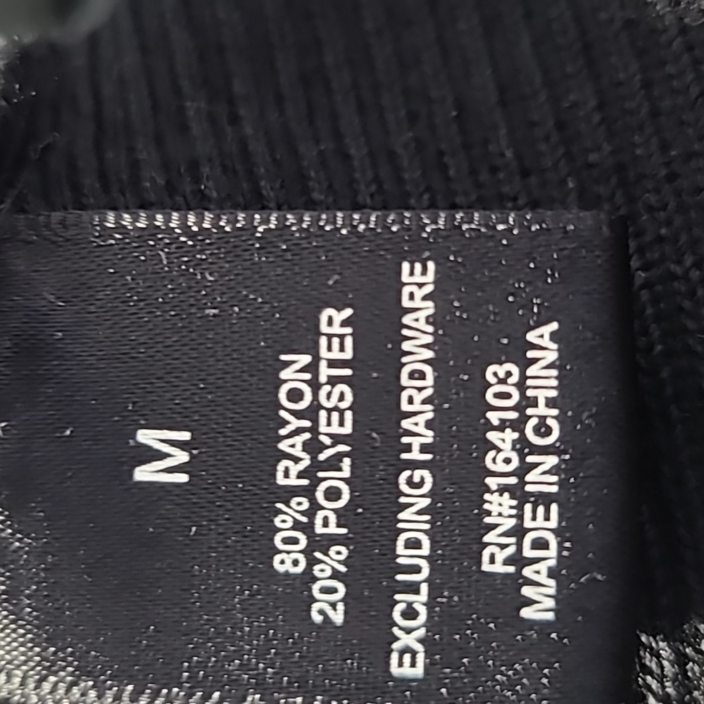 Sexy Knit Dress Size Medium Black Ribbed Bodycon Stretch Date Night      Fall - Picture 6 of 7